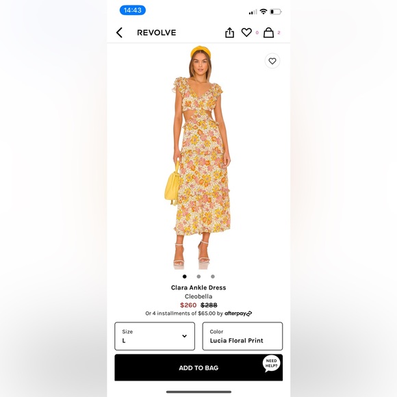 Revolve (Cleobella) Floral Cutout Dress - Picture 1 of 2